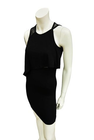McQ Alexander McQueen Stretch Net Tube Dress Abito