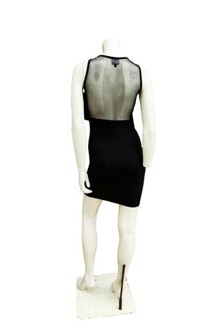 McQ Alexander McQueen Stretch Net Tube Dress Abito