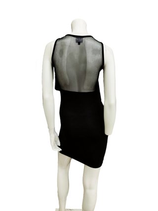 McQ Alexander McQueen Stretch Net Tube Dress Abito