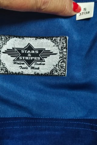 Camisa Western T-S Azul Aguado Águila