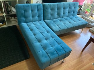 Sofá cama modular azul
