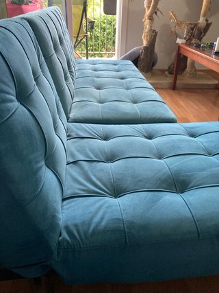 Sofá cama modular azul