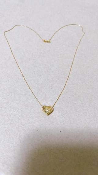 Collana con ciondolo a cuore oro giallo 18kt 750