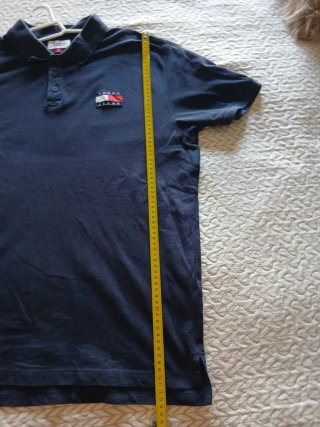 Polo Tommy Hilfiger manga corta azul