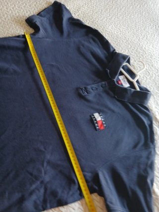 Polo Tommy Hilfiger manga corta azul