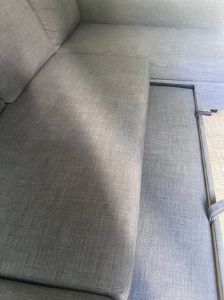 Divano letto angolare IKEA in grigio
