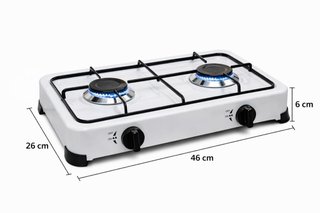 Cocina Gas 2 Fuegos + Kit Regulador