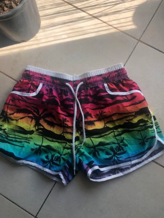 Pantalones cortos de playa multicolor