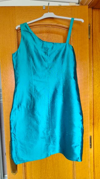 Vestido asimétrico Susana Pascual T46 Seda