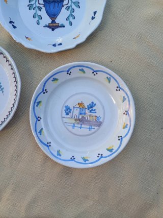 Plato antiguo siglo XIX decorado