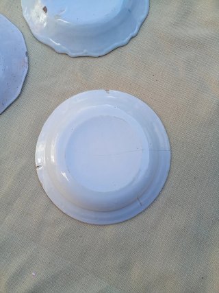 Plato antiguo siglo XIX decorado