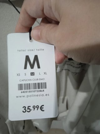 Sudadera PLAS beige estampada