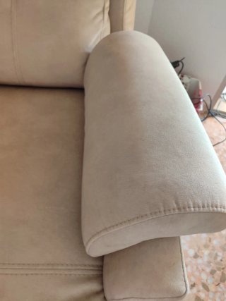 Sillón relax beige tela