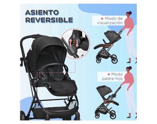 Silla de paseo Homcom Negra
