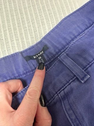 Pantalón cargo vaquero azulina