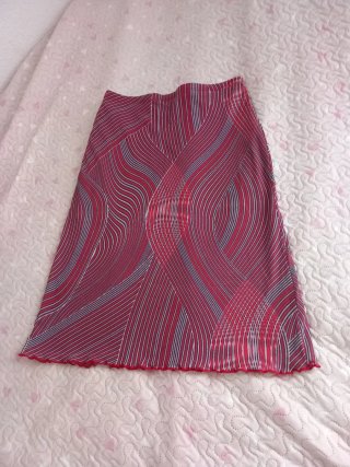 Falda tubo estampada Talla M 38 Nailon