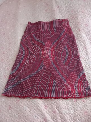 Falda tubo estampada Talla M 38 Nailon