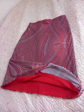 Falda tubo estampada Talla M 38 Nailon