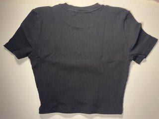 Top corto Zara manica corta nero taglia M