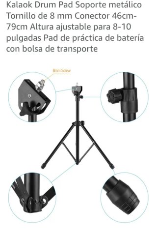 Kalaok Drum Pad Soporte Metálico 8mm