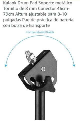 Kalaok Drum Pad Soporte Metálico 8mm