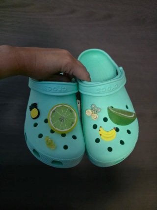 Crocs Talla 39 ( 25 cm)  Verde/ menta