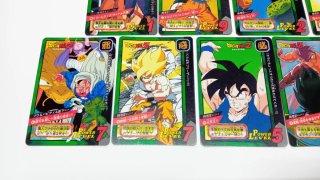 Lote 13 Cartas Dragon Ball Z Power Level