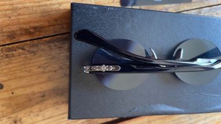 Gafas Chrome Hearts Redondas Grises