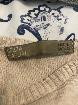 Jersey Sfera rayas beige y negro Talla L