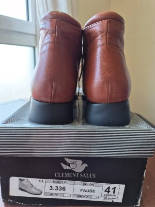 Botines piel CLEMENT SALUS marrón talla 41