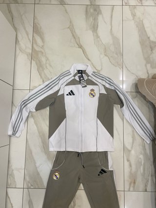Tuta Adidas Real Madrid Grigio Bianco