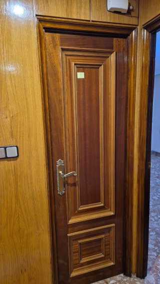 Lote de puertas madera pesadas y emplomadas