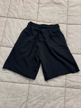 Pantaloncini neri con orsetto streetwear taglia M vi