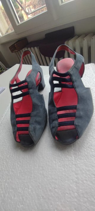 Scarpe Pas de Rouge Tg 39 Grigio/Rosso