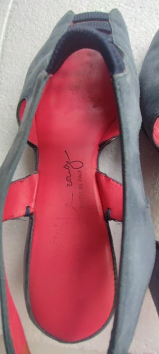 Scarpe Pas de Rouge Tg 39 Grigio/Rosso