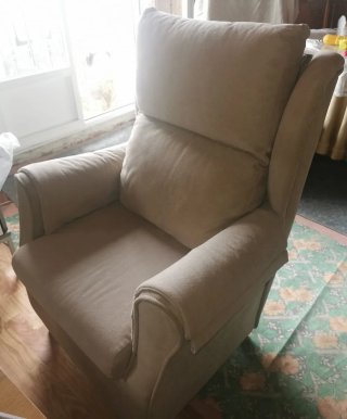 Sillón butaca orejero beige en Hormigos (To)