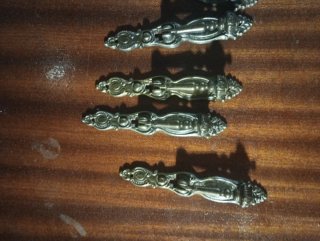 9 tiradores vintage bronce metal