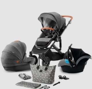 Carrito Kinderkraft 3 en 1 Gris