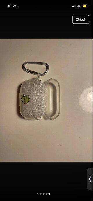 Custodia Airpods Pro Trasparente Dinosauro
