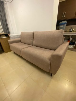 Sofá beige 230x100 cm