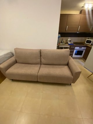 Sofá beige 230x100 cm