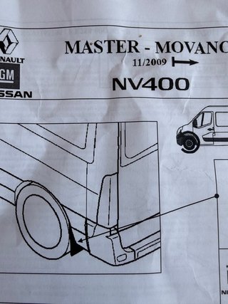 Faldillas Traseras Master Movano NV400 Nuevas