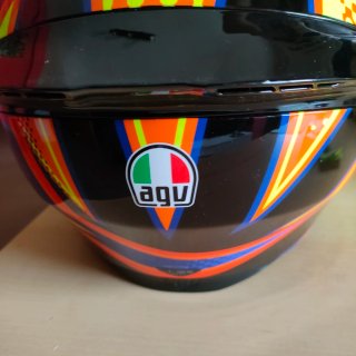 Visera Casco Moto Negra/Plateada