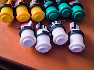 Joysticks, Botones Americanos y Placa Jamma