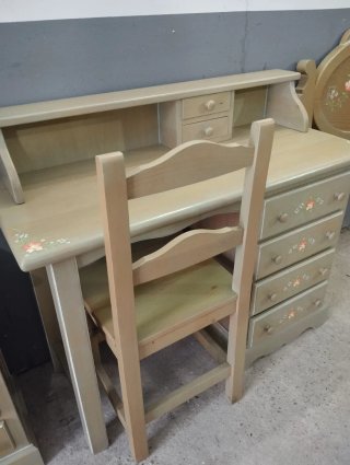 Conjunto Muebles Dormitorio Pintado a Mano
