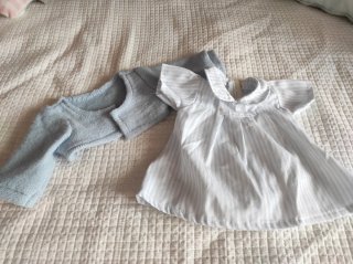 Lote de 4 conjuntos de ropita para muñeco de 40cm