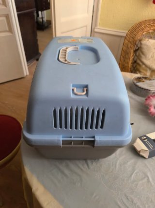Transportín Perro Pequeño/Mediano Azul/Gris
