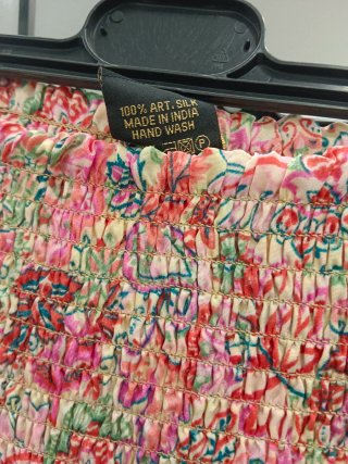 Pantalón ancho estampado floral