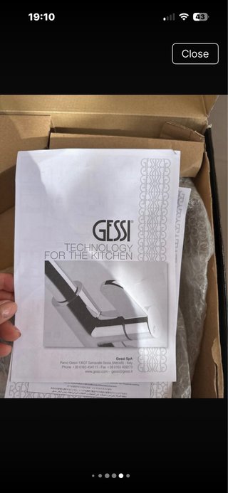 Quality Grifo Cocina “Gessi “Cromo
