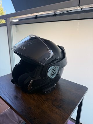 Casco Moto Modular LS2 ADVANT Negro Mate